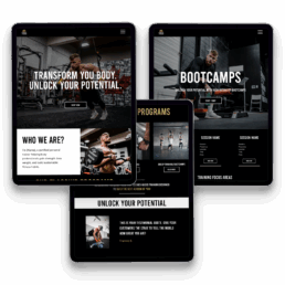 ForgeFitness-iPad-Stacked - Fitness Coach Template - Wix Premium Templat